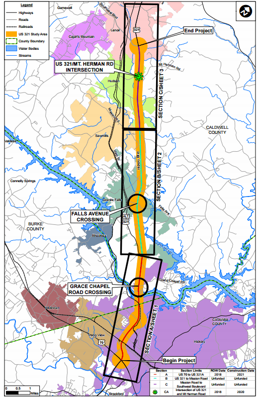 US 321 Road Widening - NC Eminent Domain Law Firm